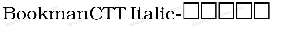 BookmanCTT Italic字体转换